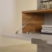 Painel Home Suspenso Vegas 1.6 com Ripado e 1 Porta 160 cm Grigio/Cinamomo