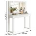 Penteadeira Camarim Rill 110 cm Branco MBL