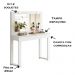Penteadeira Camarim Rill 110 cm Branco MBL