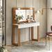 Penteadeira Camarim Rill 110 cm Cinamomo Mell Branco MBL