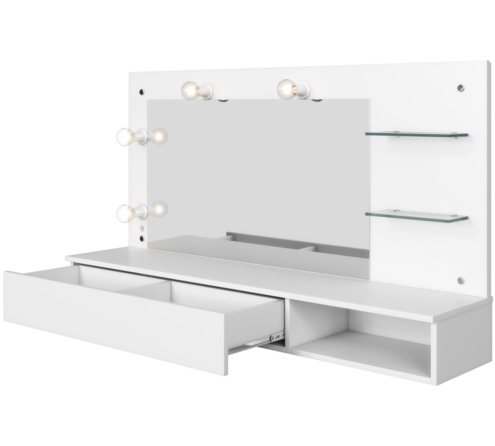 Penteadeira Camarim Suspensa 3003031 Branco MBL