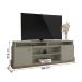 Rack Bancada Montana 1.8 para TV até 75” com Rodízios Grigio Fosco/Cinamomo