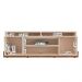 Rack Bancada Montana 1.8 para TV até 75” com Rodízios Perola Metalizado/Cinamomo