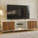 Rack Bancada TV 75 Metha 180 cm Cinamomo Mell Off White MBL