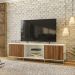 Rack Bancada TV 75 Metha 180 cm Cinamomo Mell Off White MBL