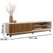 Rack Bancada TV 75 Pol Geniss 211 cm Cinamomo Mell Off White MBL