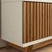 Rack Bancada TV 75 Pol Geniss 211 cm Cinamomo Mell Off White MBL