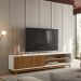 Rack Bancada TV 75 Pol Geniss 211 cm Cinamomo Mell Off White MBL