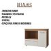  Balcão Multiuso Para Cozinha Liza 3 Portas Savana Off White Moblis