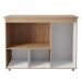  Balcão Multiuso Para Cozinha Liza 3 Portas Savana Off White Moblis