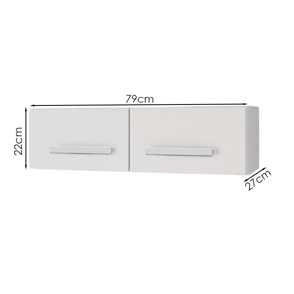 Armario Aereo Geladeira 79 cm Mara Branco Mobbs