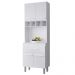 Armario Paneleiro 4P 1G 197x60 cm Vitoria Branco Mobbs