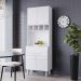 Armario Paneleiro 4P 1G 197x60 cm Vitoria Branco Mobbs