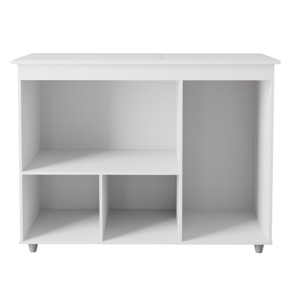 Balcão Multiuso Para Cozinha Liza 3 Portas Branco Moblis