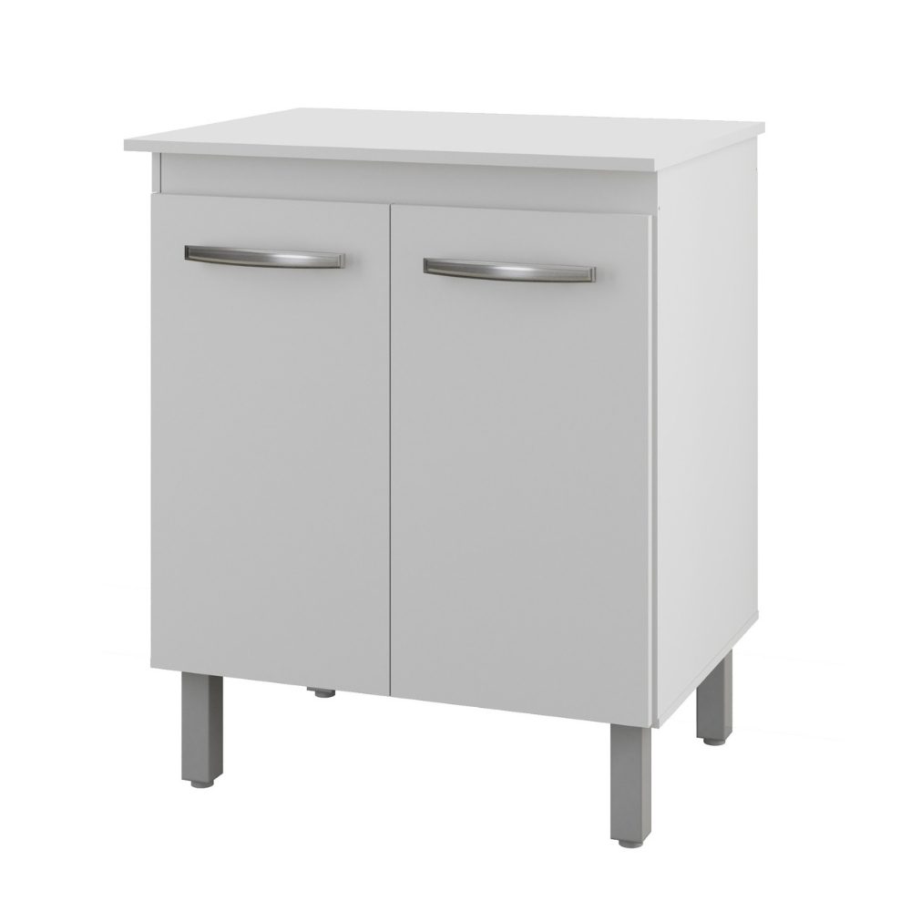 Balcão Multiuso Para Cozinha Serena 2 Portas Branco Moblis
