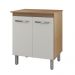 Balcão Multiuso Para Cozinha Serena 2 Portas Savana Off White Moblis