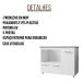 Balcão Para Cooktop Ana 5 Bocas 3 Portas Branco Moblis