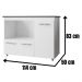 Balcão Para Cooktop Ana 5 Bocas 3 Portas Branco Moblis