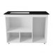 Balcão Para Cooktop Ana 5 Bocas 3 Portas Branco Moblis