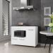 Balcão Para Cooktop Ana 5 Bocas 3 Portas Branco Moblis