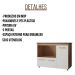 Balcão Para Cooktop Ana 5 Bocas 3 Portas Savana Off White Moblis