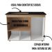 Balcão Para Cooktop Ana 5 Bocas 3 Portas Savana Off White Moblis