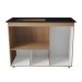 Balcão Para Cooktop Ana 5 Bocas 3 Portas Savana Off White Moblis
