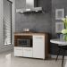 Balcão Para Cooktop Ana 5 Bocas 3 Portas Savana Off White Moblis