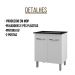 Balcão Para Cooktop Jade 5 Bocas 2 Portas Branco Moblis