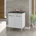 Balcão Para Cooktop Jade 5 Bocas 2 Portas Branco Moblis
