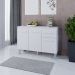 Balcao Com Tampo 3P 1G 120 cm Vitoria Branco Mobbs