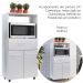 Balcao Multiuso Forno 2P 1G 60 cm Luna Branco Mobbs