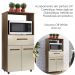 Balcao Multiuso Forno 2P 1G 60 cm Luna Savana Off White Mobbs