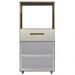 Balcao Multiuso Forno 2P 1G 60 cm Luna Savana Off White Mobbs