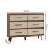 Comoda 6 Gavetas 120 cm Mila Savana Off White Mobbs