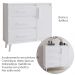 Comoda Sapateira 3G 1P 95 cm Mila Branco Mobbs