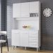 Kit Cozinha 5P 3G 120 cm Vitoria Branco Mobbs