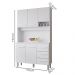 Kit Cozinha 5P 3G 120 cm Vitoria Branco Mobbs