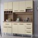 Kit Cozinha 9P 4G 180 cm Vitoria Savana Off White Mobbs
