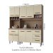 Kit Cozinha 9P 4G 180 cm Vitoria Savana Off White Mobbs