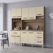 Kit Cozinha 9P 4G 180 cm Vitoria Savana Off White Mobbs
