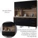 Kit Cozinha 9P 4G 180 cm Vitoria Savana Preto Mobbs