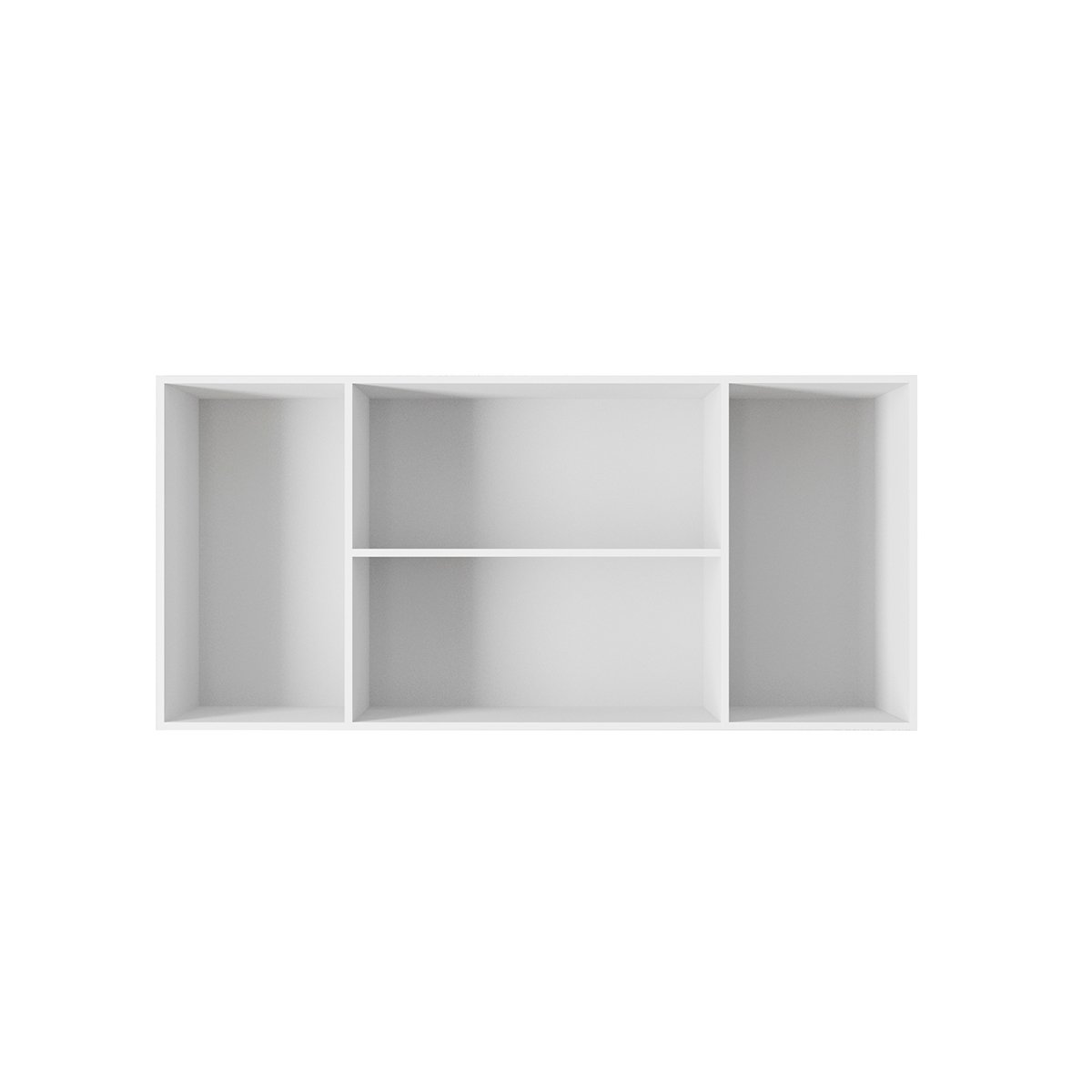 Armário Aéreo de Cozinha 4 Portas 120 cm Lara Branco
