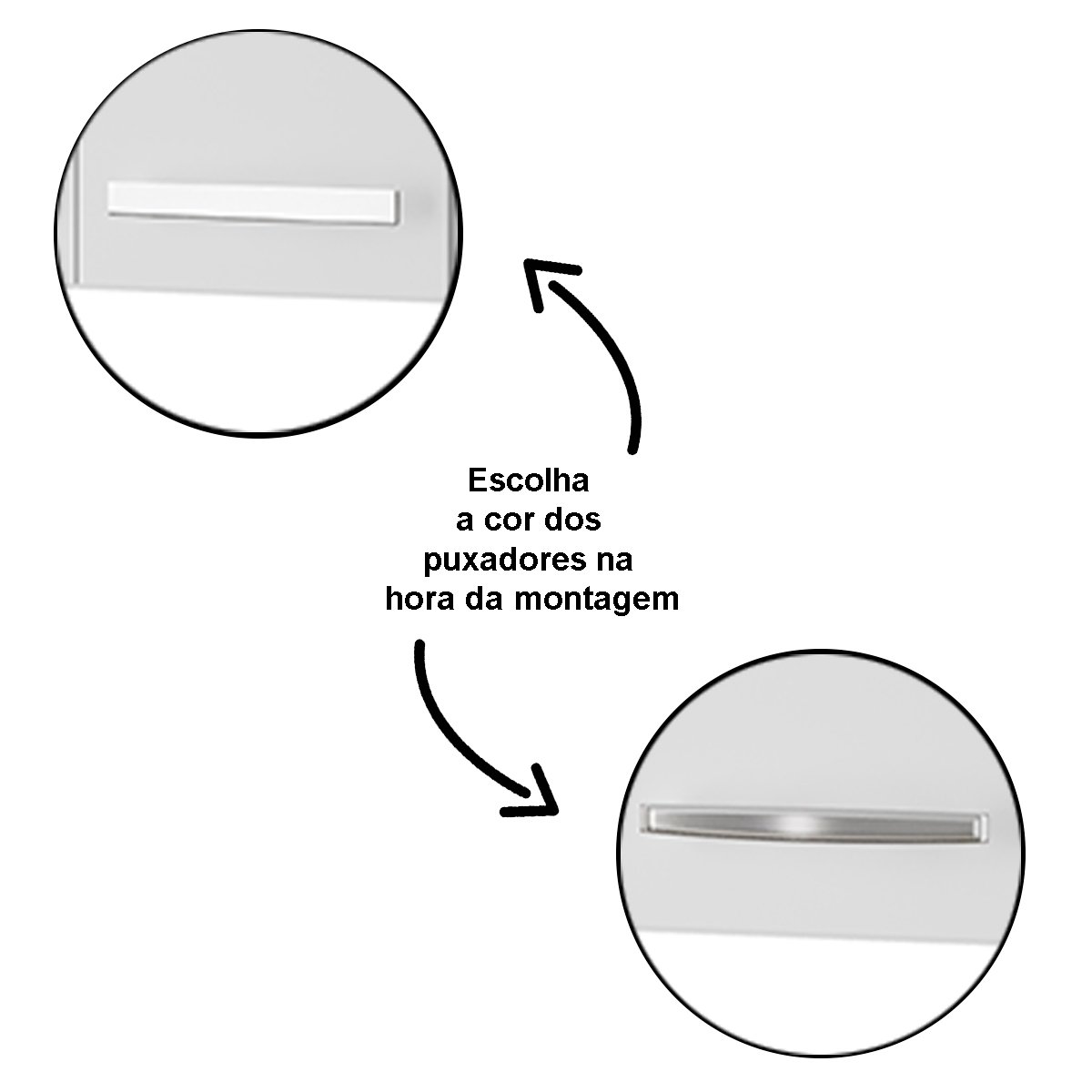 Armário Aéreo de Cozinha 4 Portas 120 cm Lara Branco
