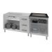 Armário Cozinha Gabinete Pia De 120 Cm Bianca Com Balcão Cooktop 4 Bocas Branco Jade 
