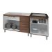 Armário Cozinha Gabinete Pia De 120 Cm Bianca Com Balcão Cooktop 4 Bocas Savana Jade 