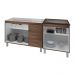 Armário Cozinha Gabinete Pia De 120 Cm Bianca Com Balcão Cooktop 5 Bocas Savana Jade 
