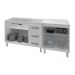 Armário Cozinha Gabinete Pia De 120 Cm Bianca Com Balcão Multiuso Micro-ondas Branco Serena 