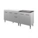 Armário Cozinha Gabinete pia de 120 cm com Balcão Cooktop 4 bocas Branco 