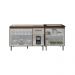 Armário Cozinha Gabinete pia de 120 cm com Balcão Cooktop 4 bocas Savana frente Off-White 